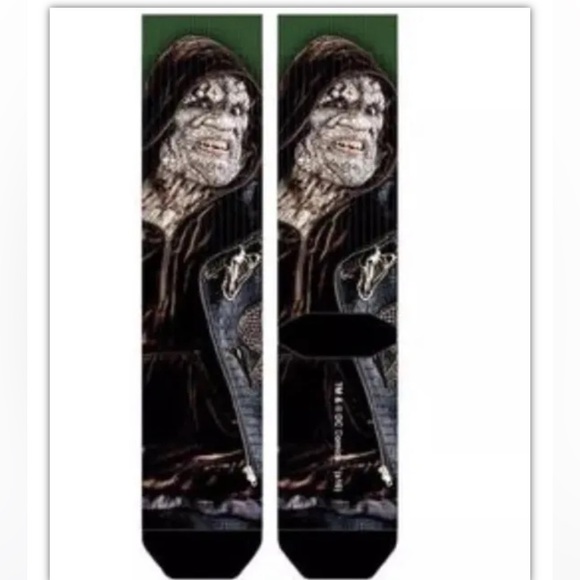 Suicide Squad Killer Croc Crew Socks 1 Pair Men 8-12 Green Black Sublimated DC - Picture 2 of 7